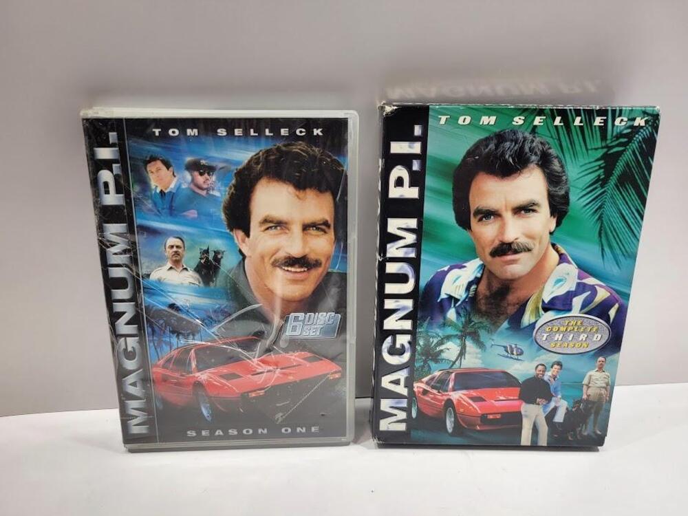 Magnum P.I. Seasons 1 & 3 DVD Box Set Tom Selleck Action Crime Drama TV Series